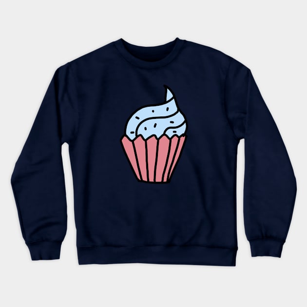 pink cupcake Crewneck Sweatshirt by Moonsayfar 